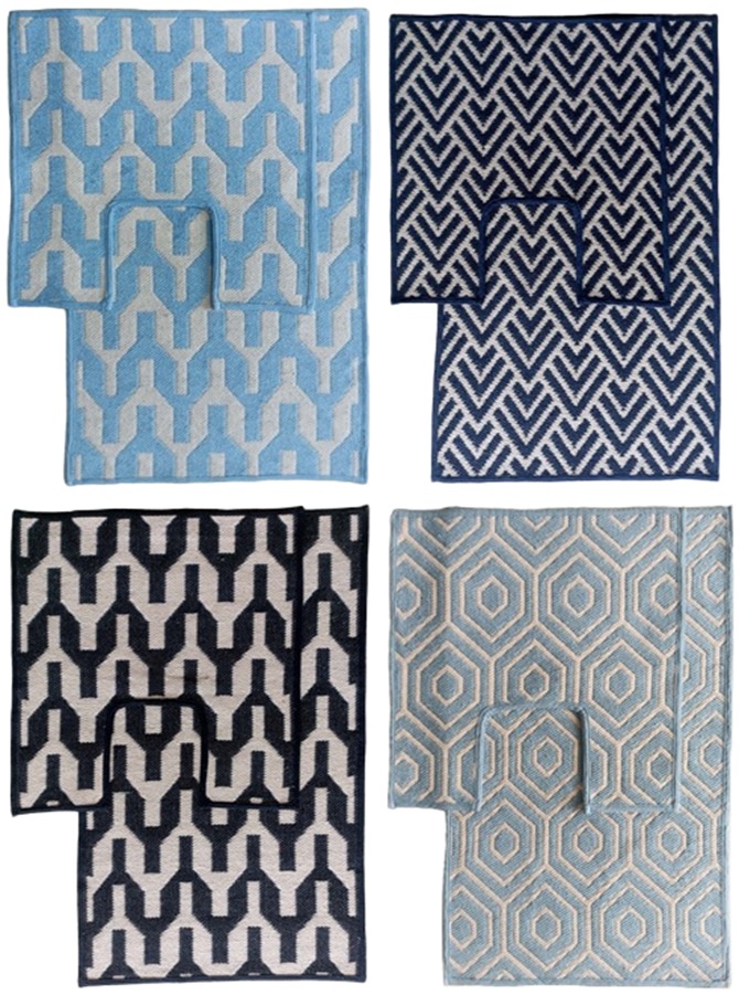 Offer# 2960 2pc Dobbie Rug Set Stock