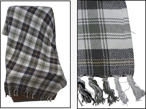 Organized Designer Cotton & Acrylic Throw Ready Stock Offer # 3212-