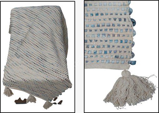 Organized Designer Cotton & Acrylic Throw Ready Stock Offer # 3212-
