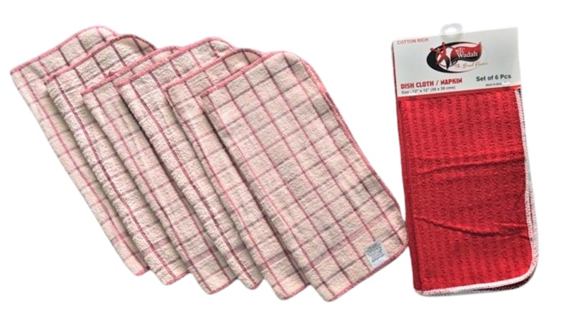 Terry dish cloth set of 6pcs stock Offer # 3228