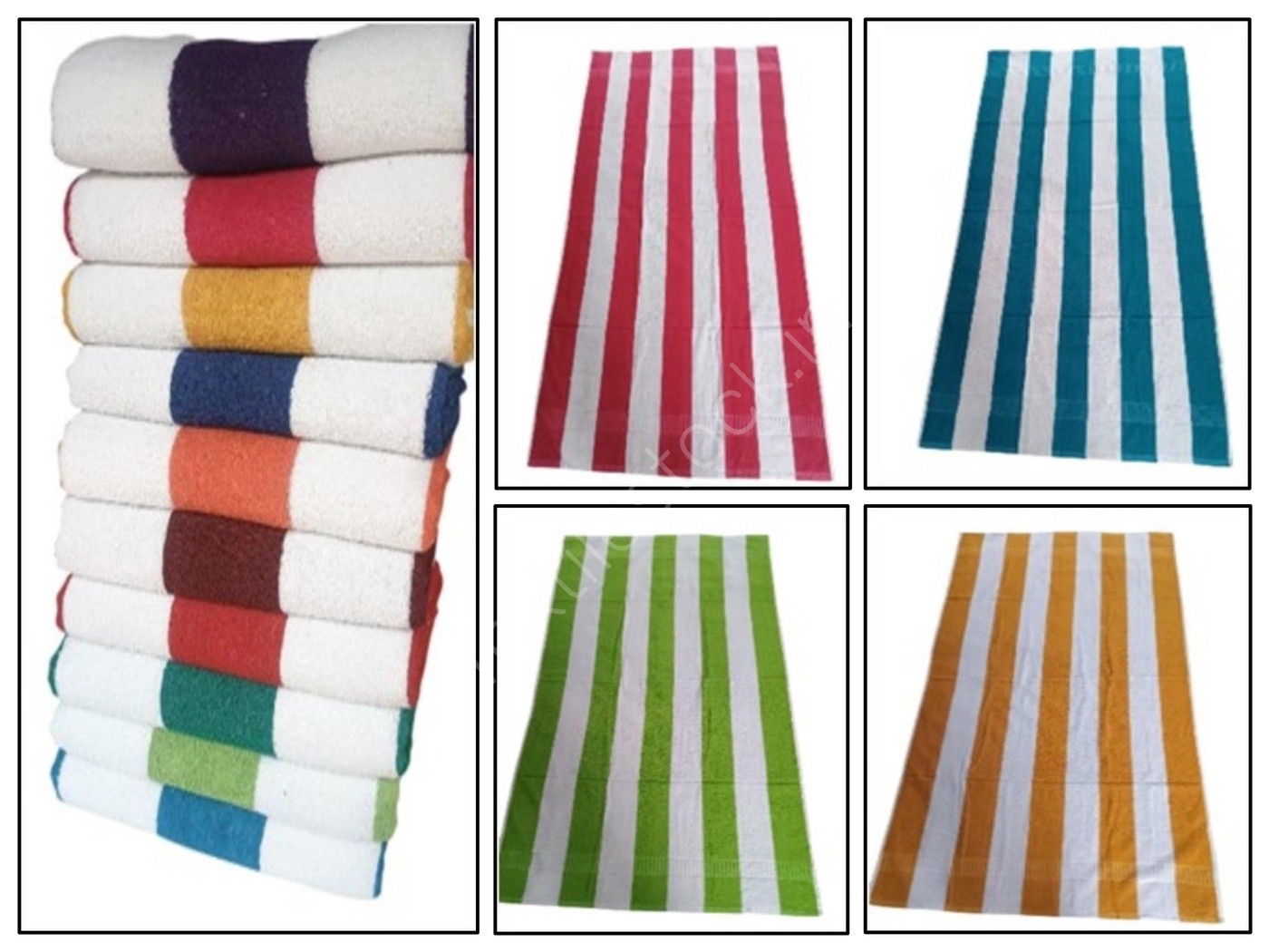 Cabana Stripe Terry  Bath Sheet Stock Offer # 3229