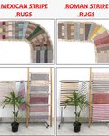 100% cotton Hand Woven Cotton Rug Stock Offer # 3233