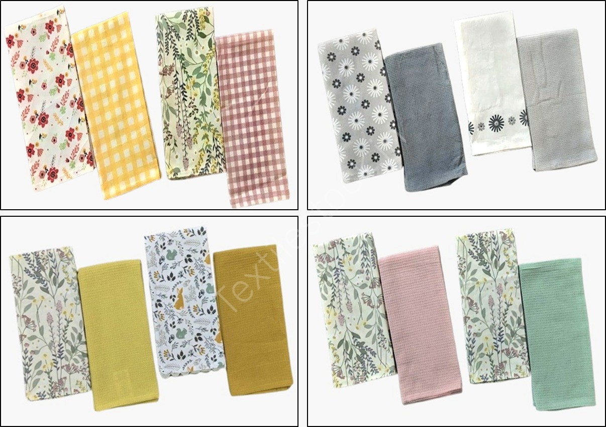 100% Cotton 1 Print + 1 Waffle Kitchen Towel Offer # 3237