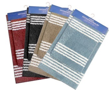 100 % Cotton  Anti Skid  2 pc Bathmat Set Stock Offer # 3232