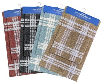 100 % Cotton  Anti Skid  2 pc Bathmat Set Stock Offer # 3232