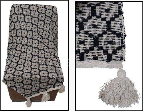 Organized Designer Cotton & Acrylic Throw Ready Stock Offer # 3212-