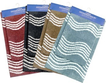100 % Cotton  Anti Skid  2 pc Bathmat Set Stock Offer # 3232