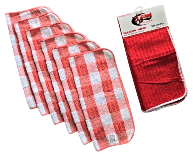 Terry dish cloth set of 6pcs stock Offer # 3228