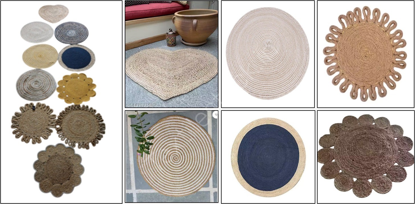 Offer # 3121- Handwoven Braided Jute Placemat Stock