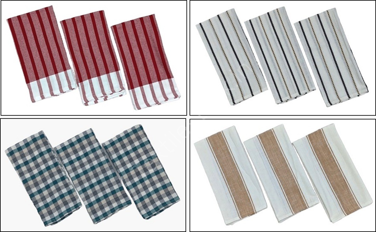 100% Cotton Kitchen Towel Set of 3pcs Offer # 3238