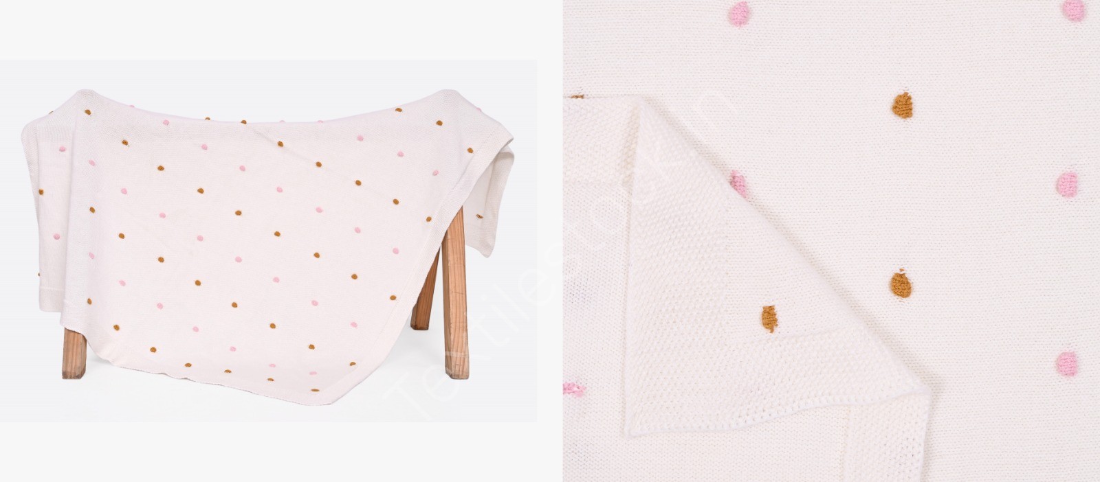 100% Cotton Knitted Baby Blanket Stock Offer # 3240