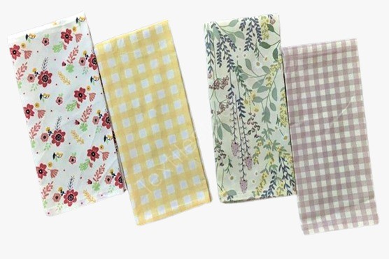 100% Cotton 1 Print + 1 Waffle Kitchen Towel Offer # 3237