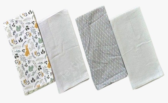 100% Cotton 1 Print + 1 Waffle Kitchen Towel Offer # 3237