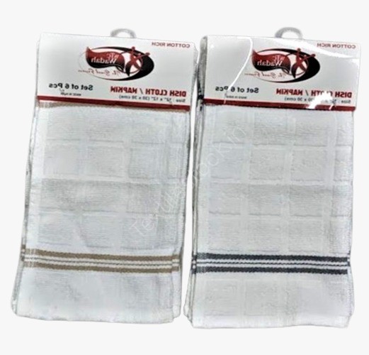 100% Cotton  Dish Cloth Set of 6 Stock Offer 3236