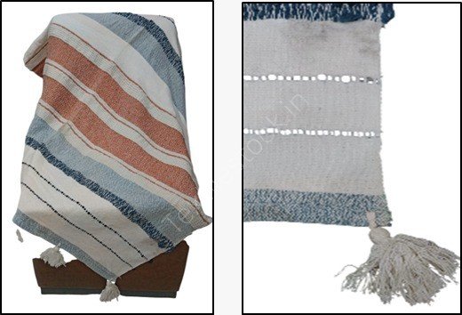 Organized Designer Cotton & Acrylic Throw Ready Stock Offer # 3212-