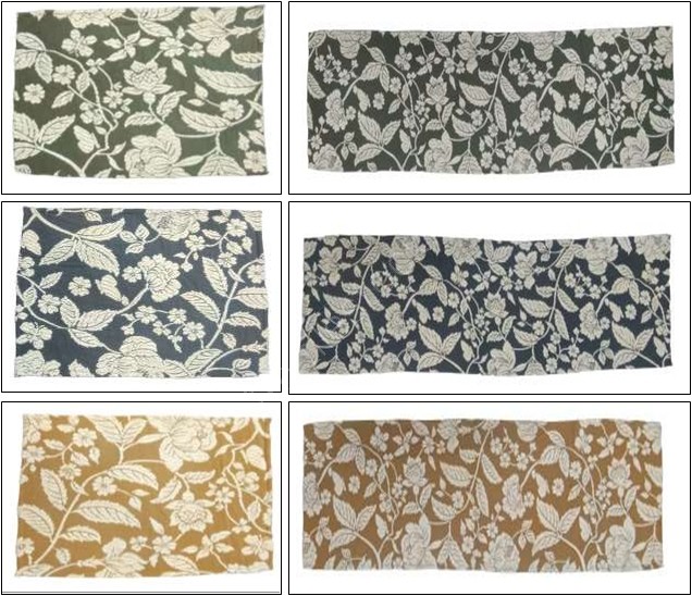 Offer# 3039 100% Cotton Jacquard Runner and Placemats Stock