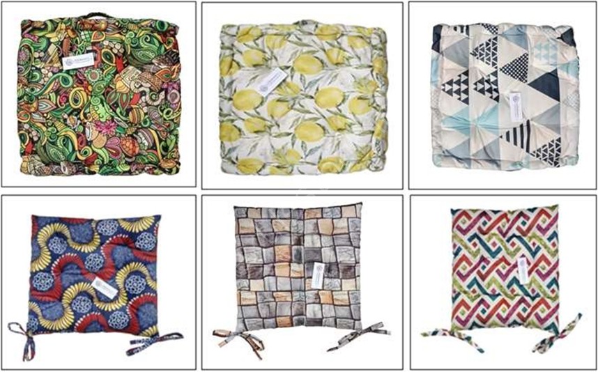 Offer #3029 Print Velvet Chairpad & Box Cushions Stock