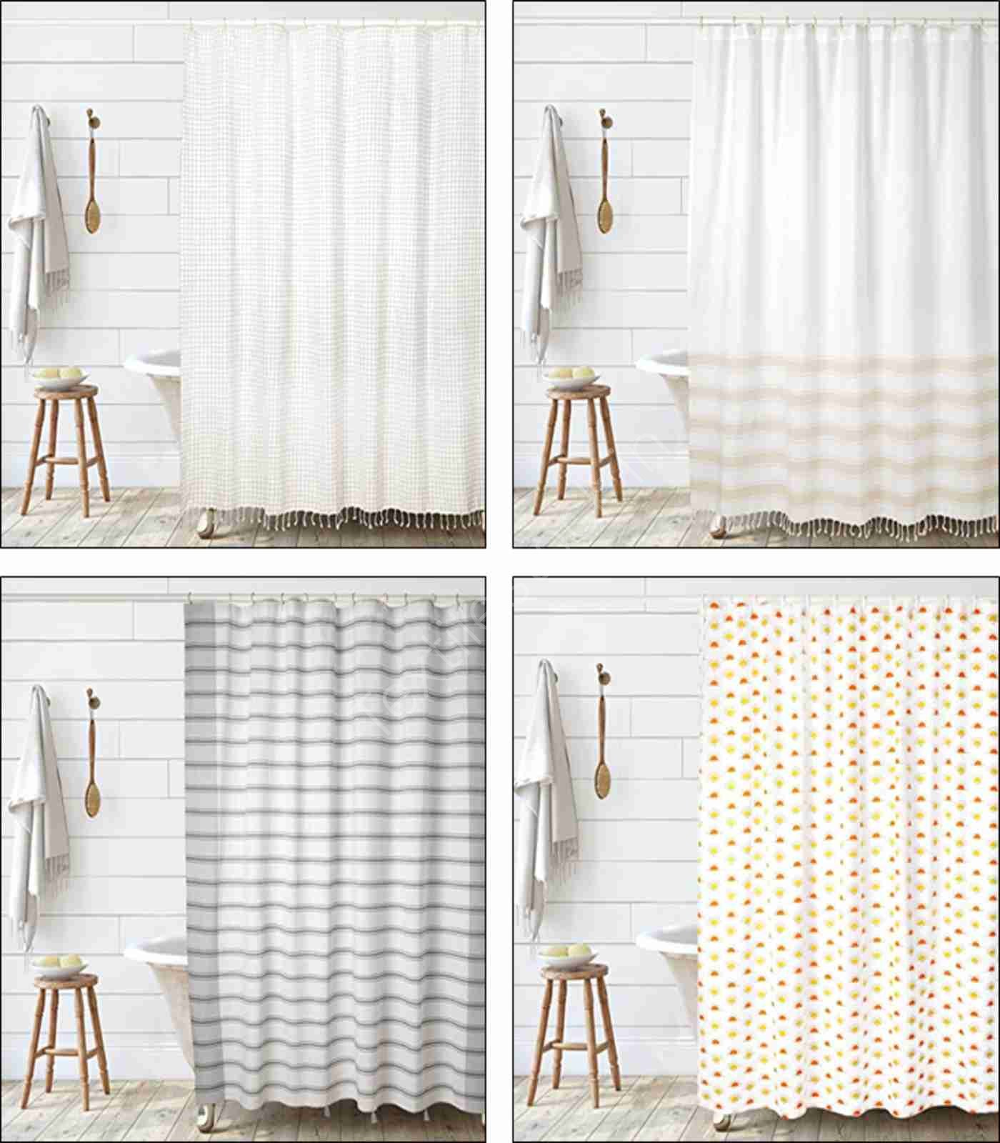 TS-0011# Cotton Shower Curtains Stock