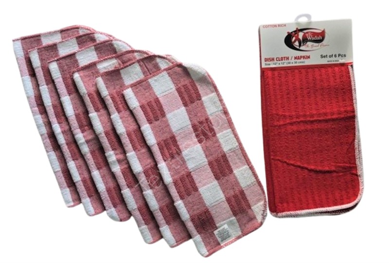 Terry dish cloth set of 6pcs stock Offer # 3228