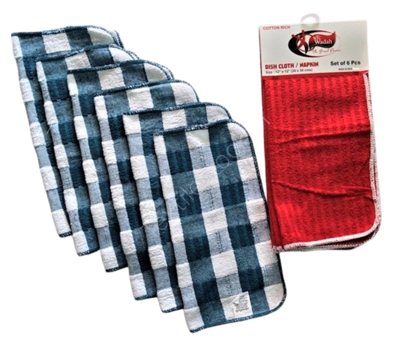 Terry dish cloth set of 6pcs stock Offer # 3228