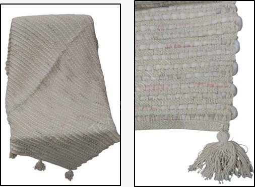 Organized Designer Cotton & Acrylic Throw Ready Stock Offer # 3212-