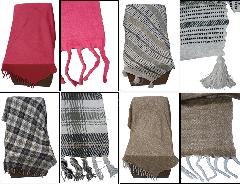 Organized Designer Cotton & Acrylic Throw Ready Stock Offer # 3212-